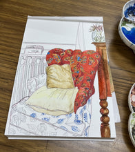 Original painting of a Red Chair in Tasmania