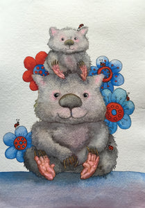 Wombat Sweetness Greeting Card Pack