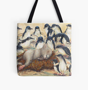 Tote Bag: Goldilocks and the 20 Penguins