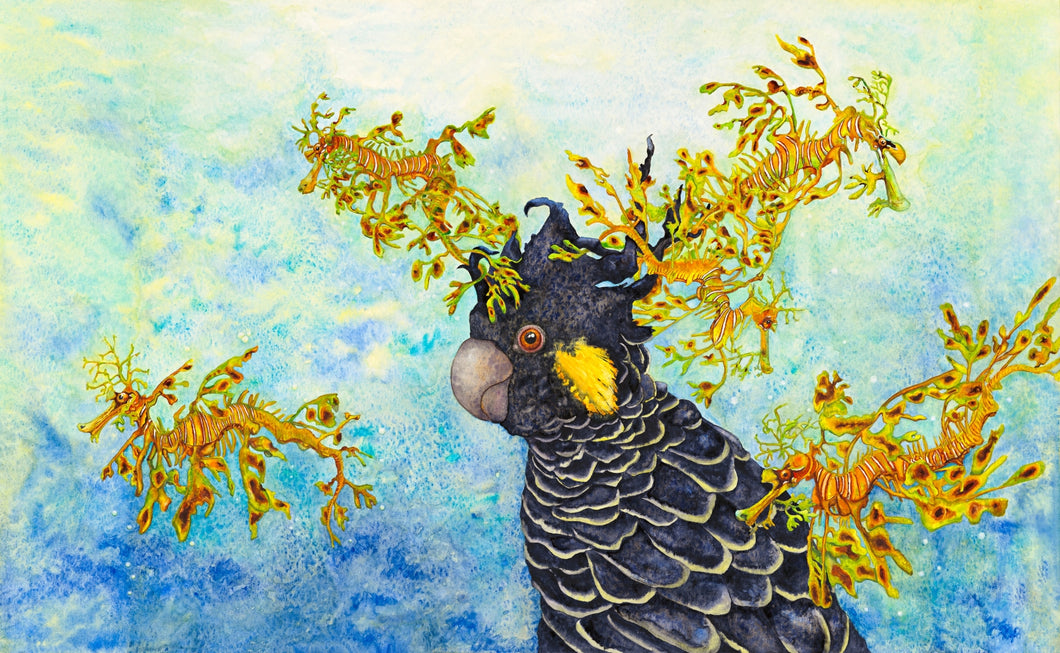 Leafy Decorum -   Leafy Sea Dragons and Cockatoo prints