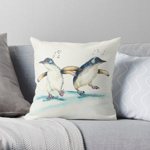 Cushion Cover of dancing penguins
