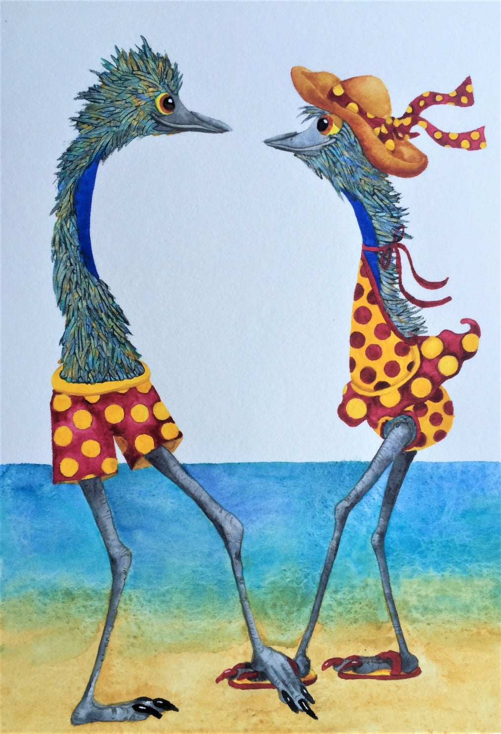 Holding Hands II- an Original Watercolour Painting SOLD