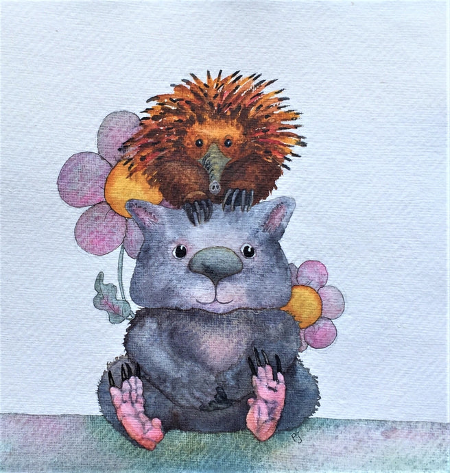 buddy-pals- an Original Watercolour Painting SOLD