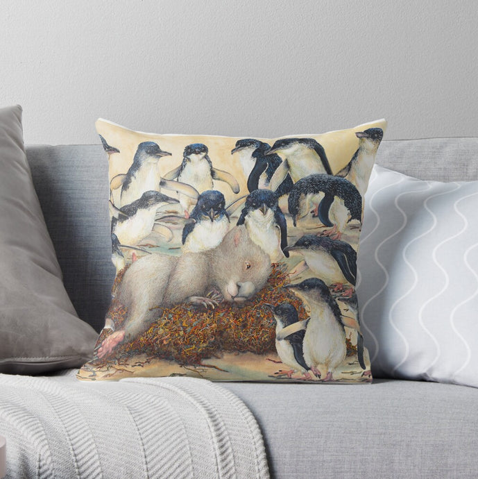 Cushion Cover of Goldilocks and the 20 Penguins